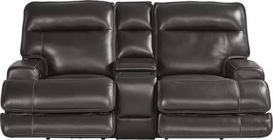 dual power reclining console loveseat