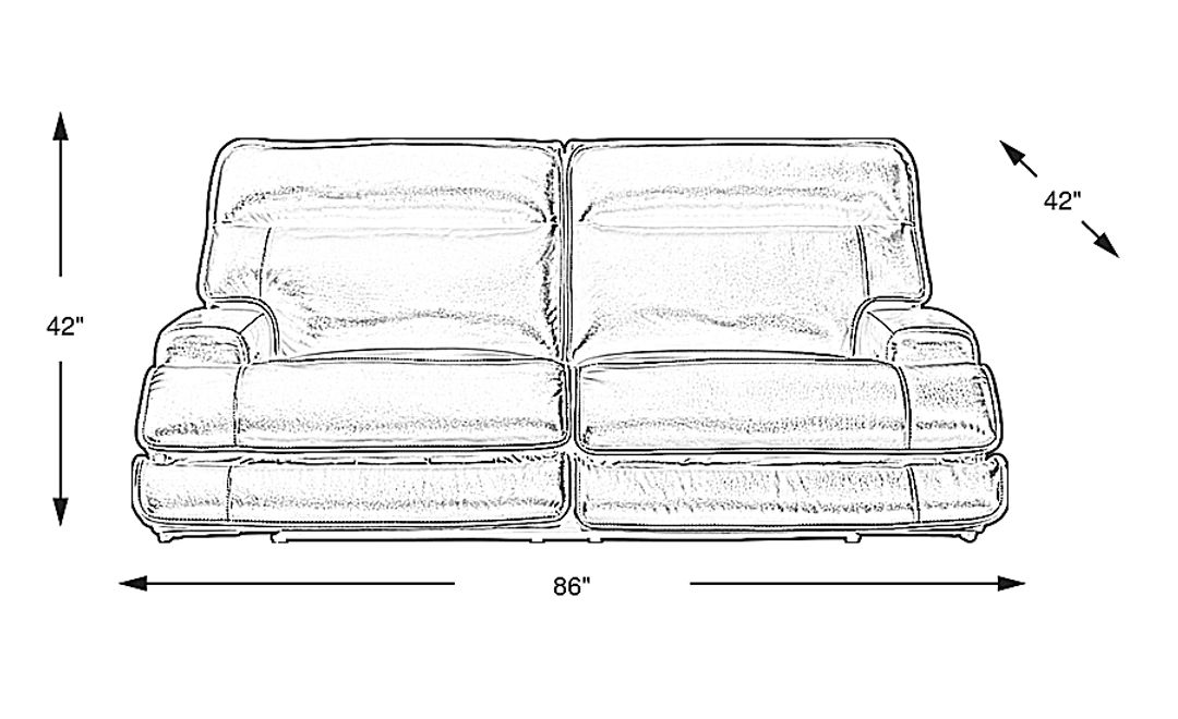 Scarborough Leather Dual Power Reclining Sofa