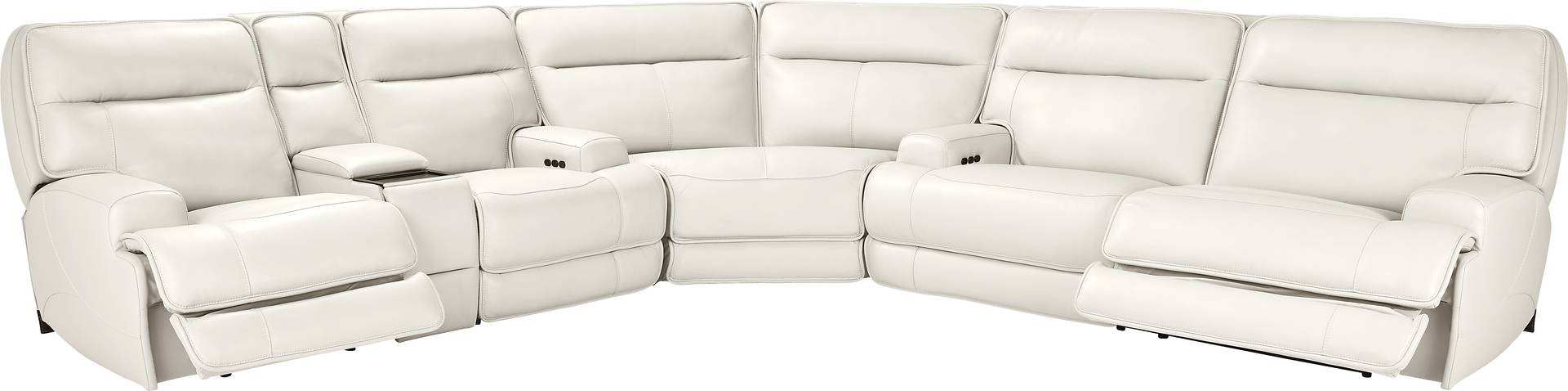 3 pc dual power reclining sectional