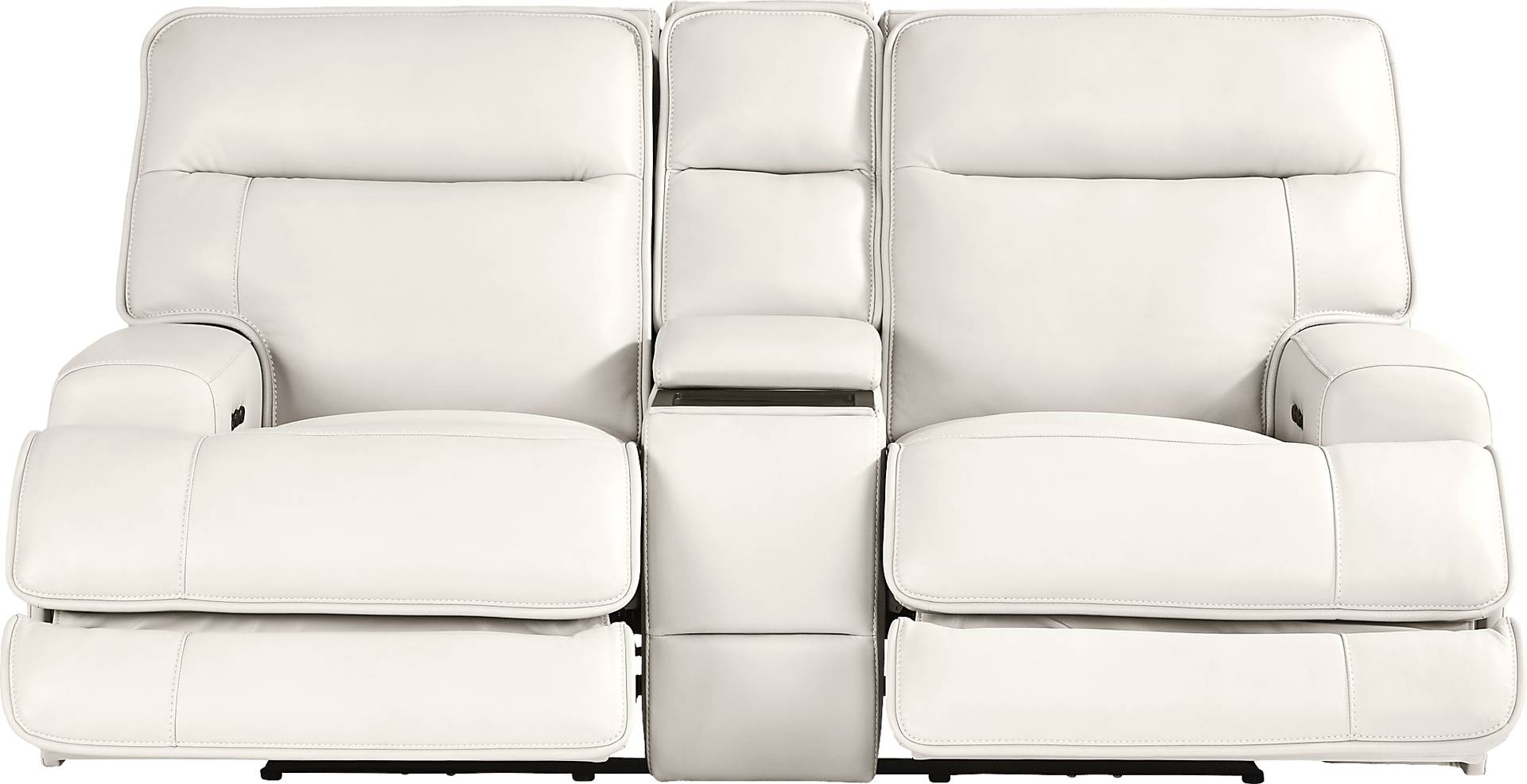 dual power reclining console loveseat