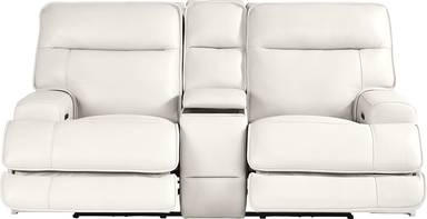 dual power reclining console loveseat