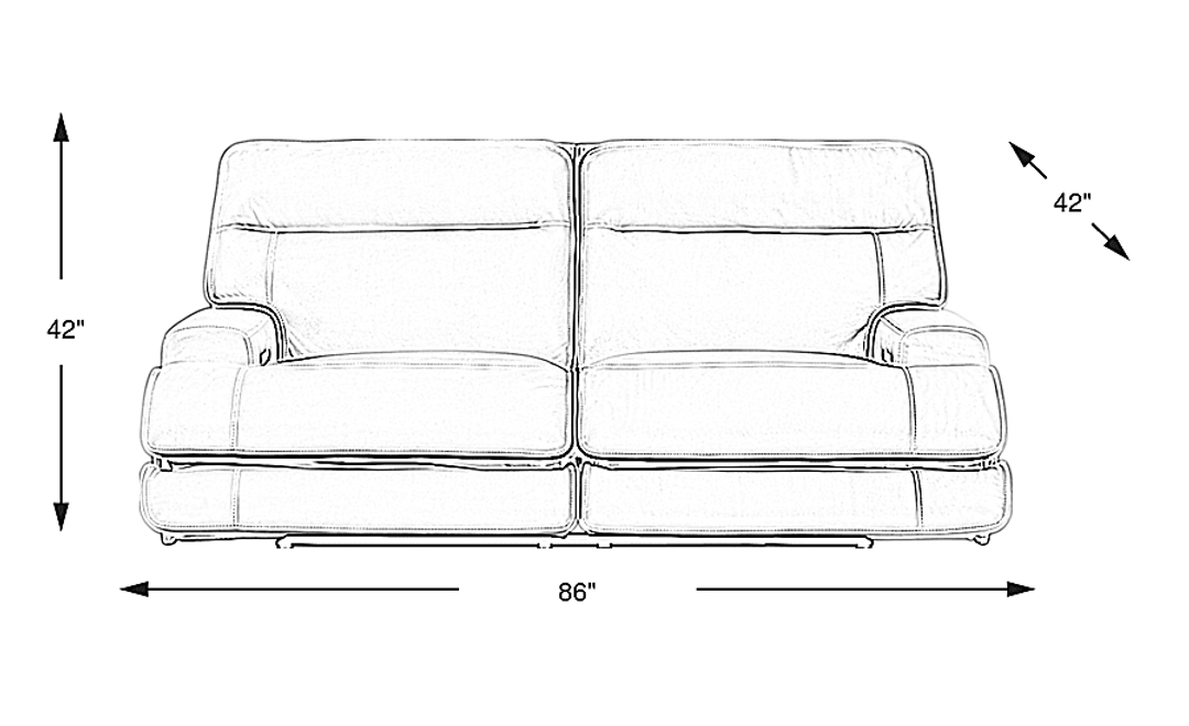 Scarborough Leather Dual Power Reclining Sofa