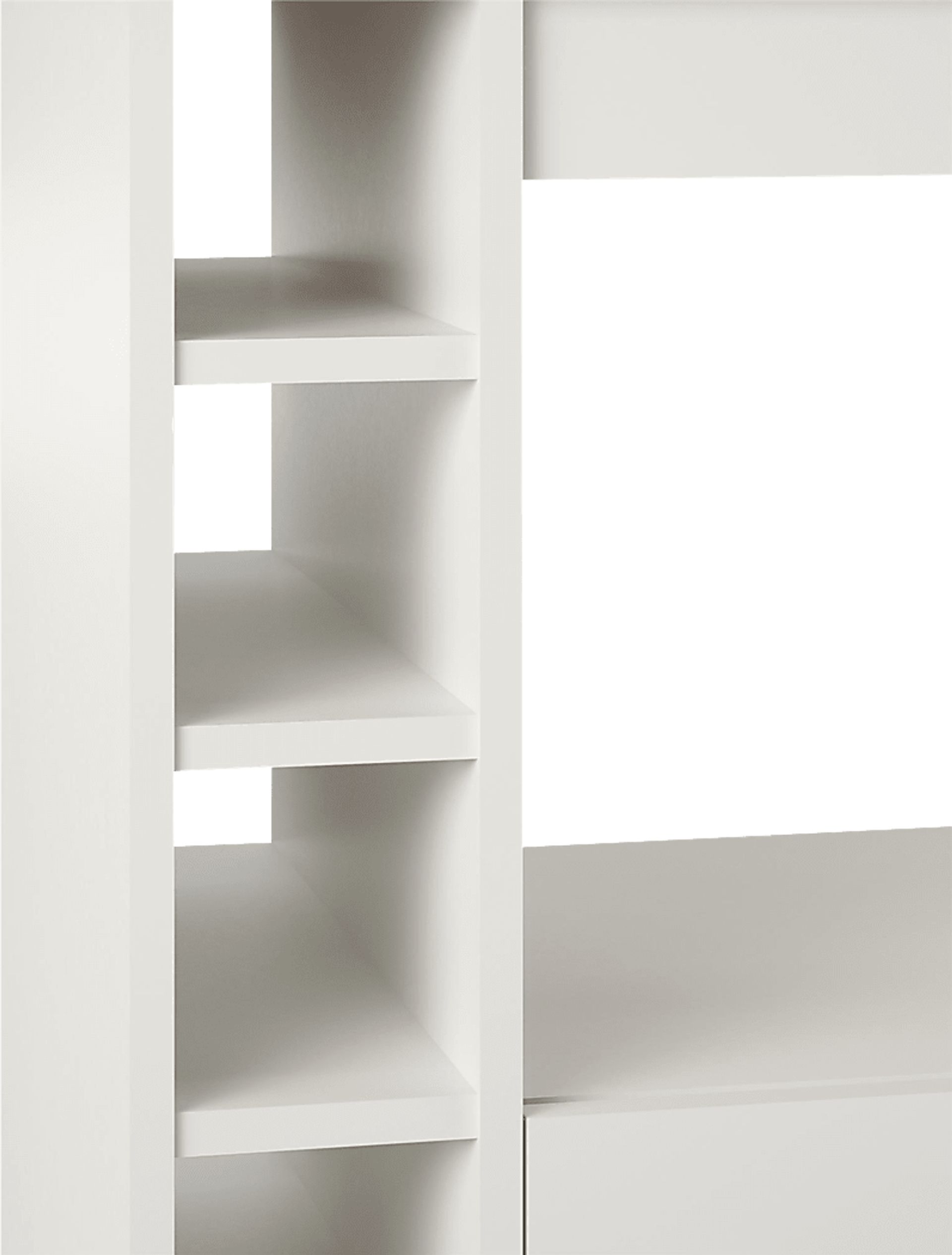 Schare White Kitchen Cart - Image 6