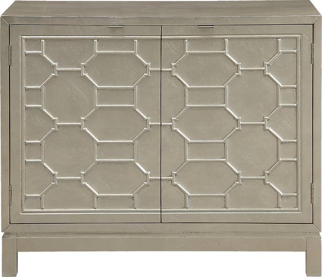 Schelle Silver Two Door Accent Cabinet - Thumbnail - Image 2