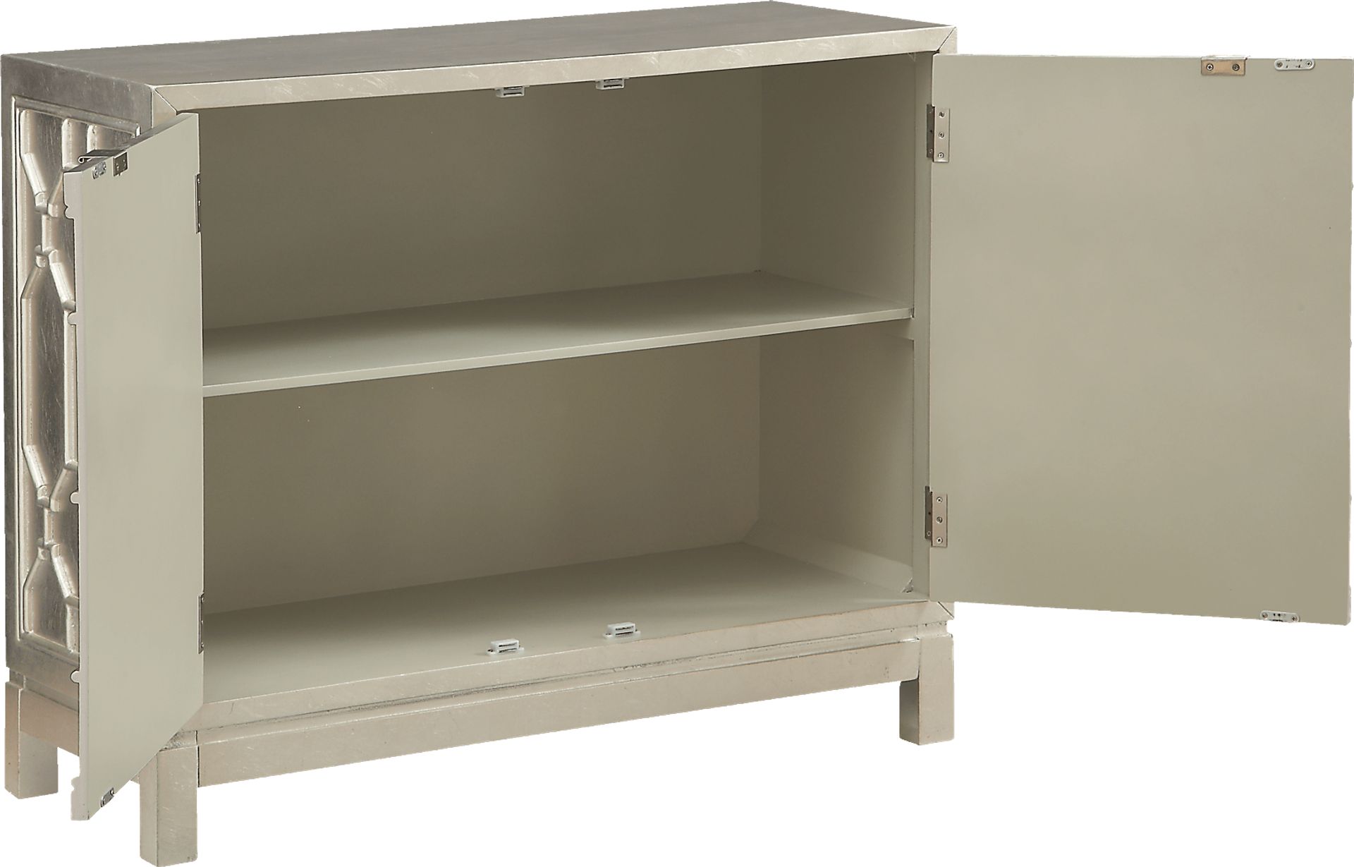 Schelle Silver Two Door Accent Cabinet - Image 3