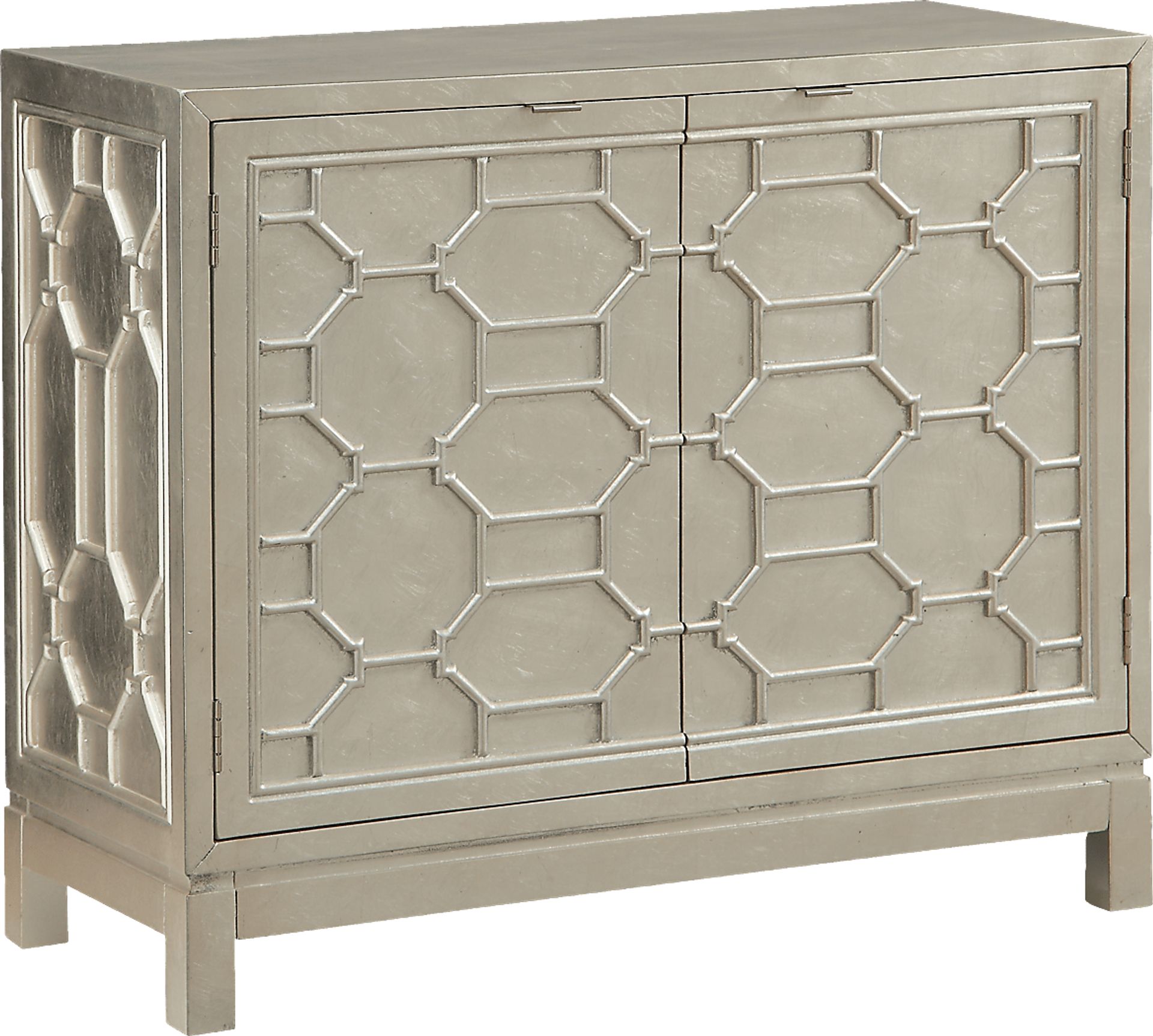 Schelle Silver Two Door Accent Cabinet - Image 1