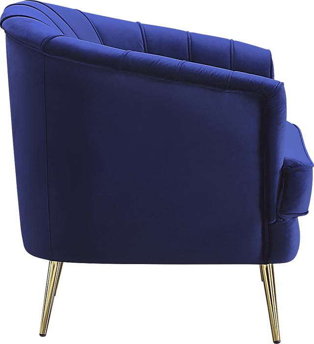 Schley Blue Accent Chair - Thumbnail - Image 3