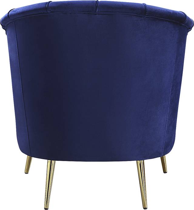Schley Blue Accent Chair - Thumbnail - Image 4
