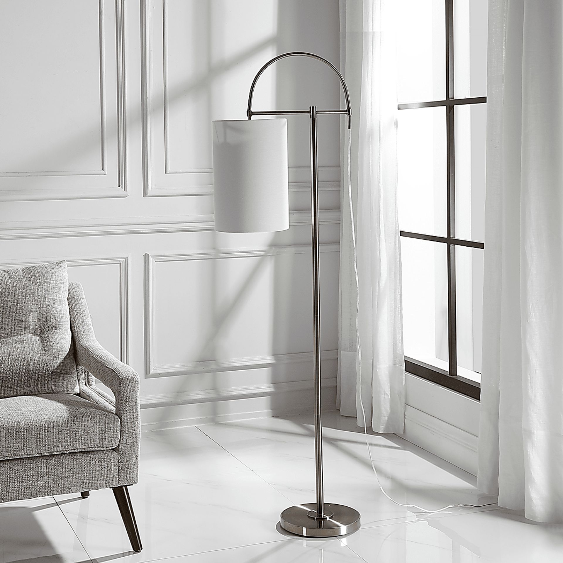 Scholes Nest Brass Floor Lamp - Image 5