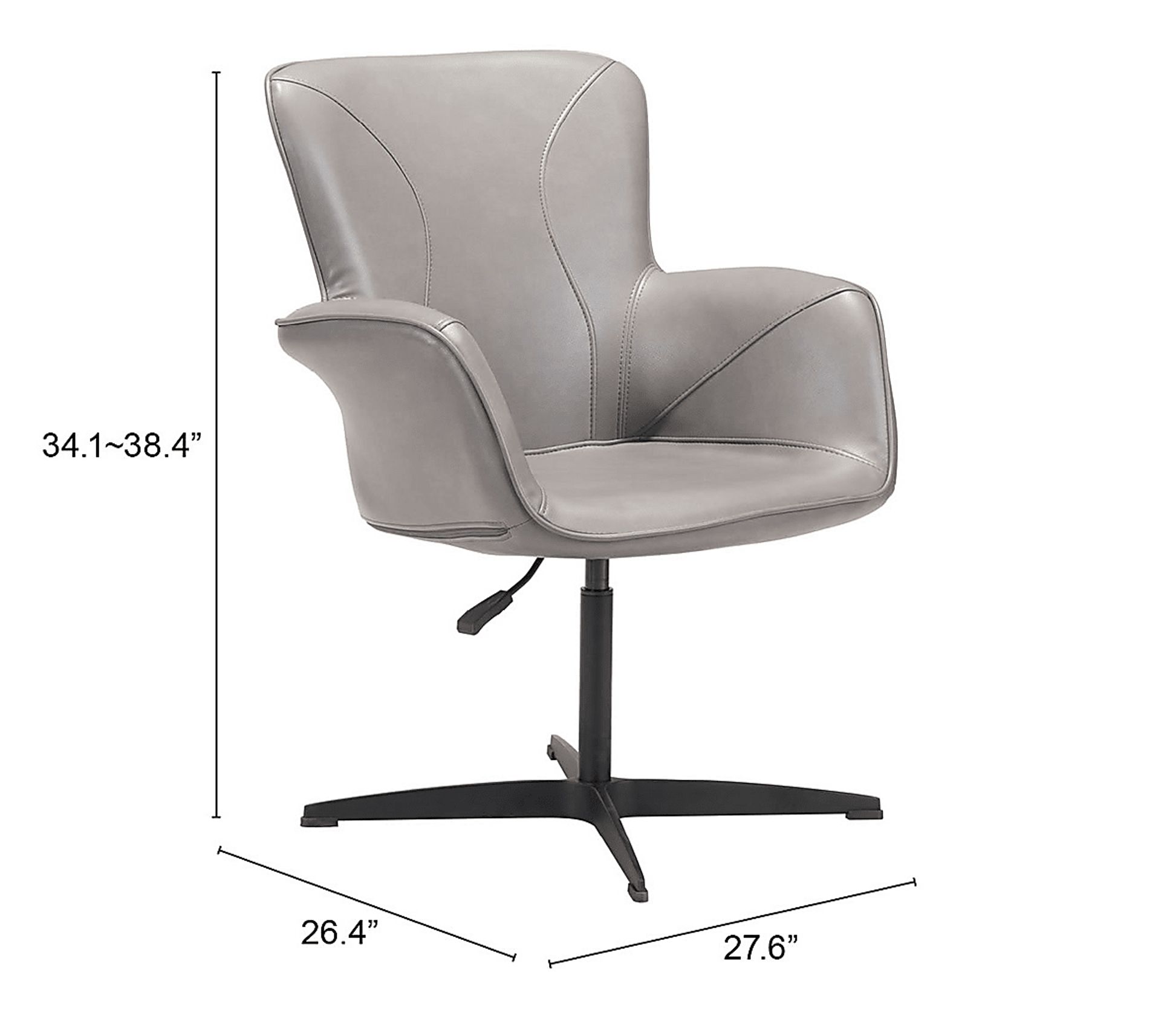 Schuyler Gray Office Chair - Image 5