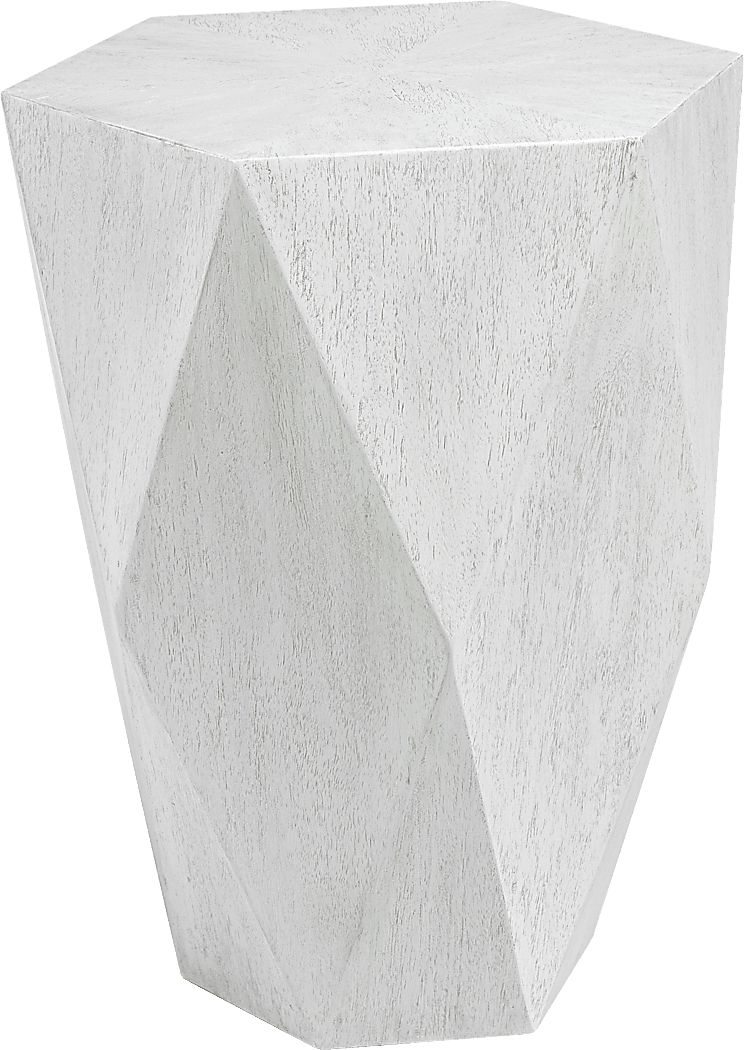 Scioto White Accent Table