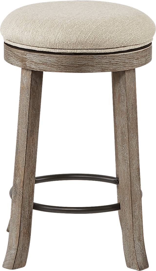 Scoregga Cream Counter Height Stool - Thumbnail - Image 1