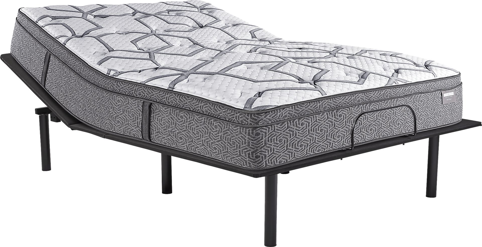 Scott Living Reflections Silhouette Queen Mattress with Head Up Only Base - Image 1