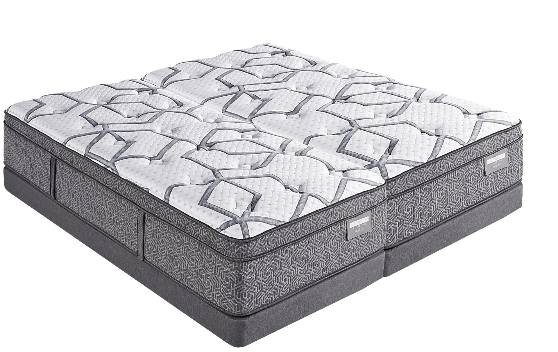 Scott Living Reflections Silhouette Low Profile Split King Mattress Set - Image 1