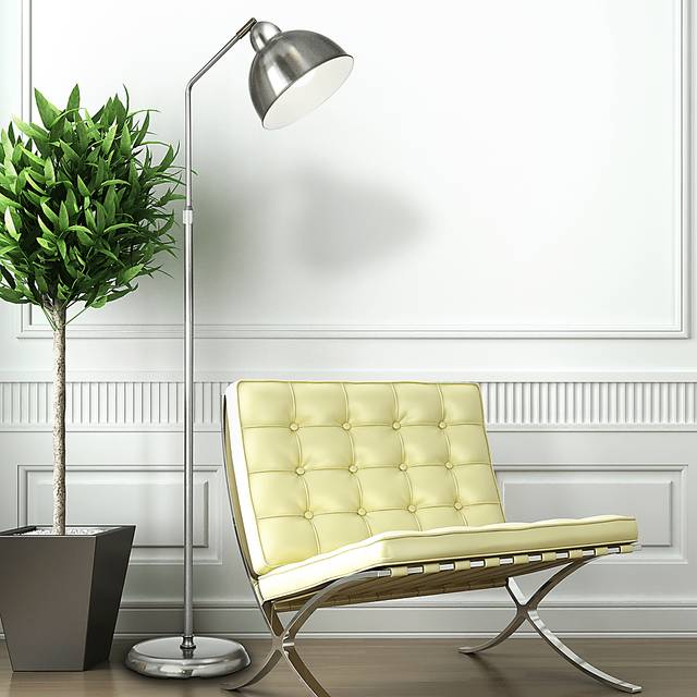 Scott Post Nickel Floor Lamp - Thumbnail - Image 3