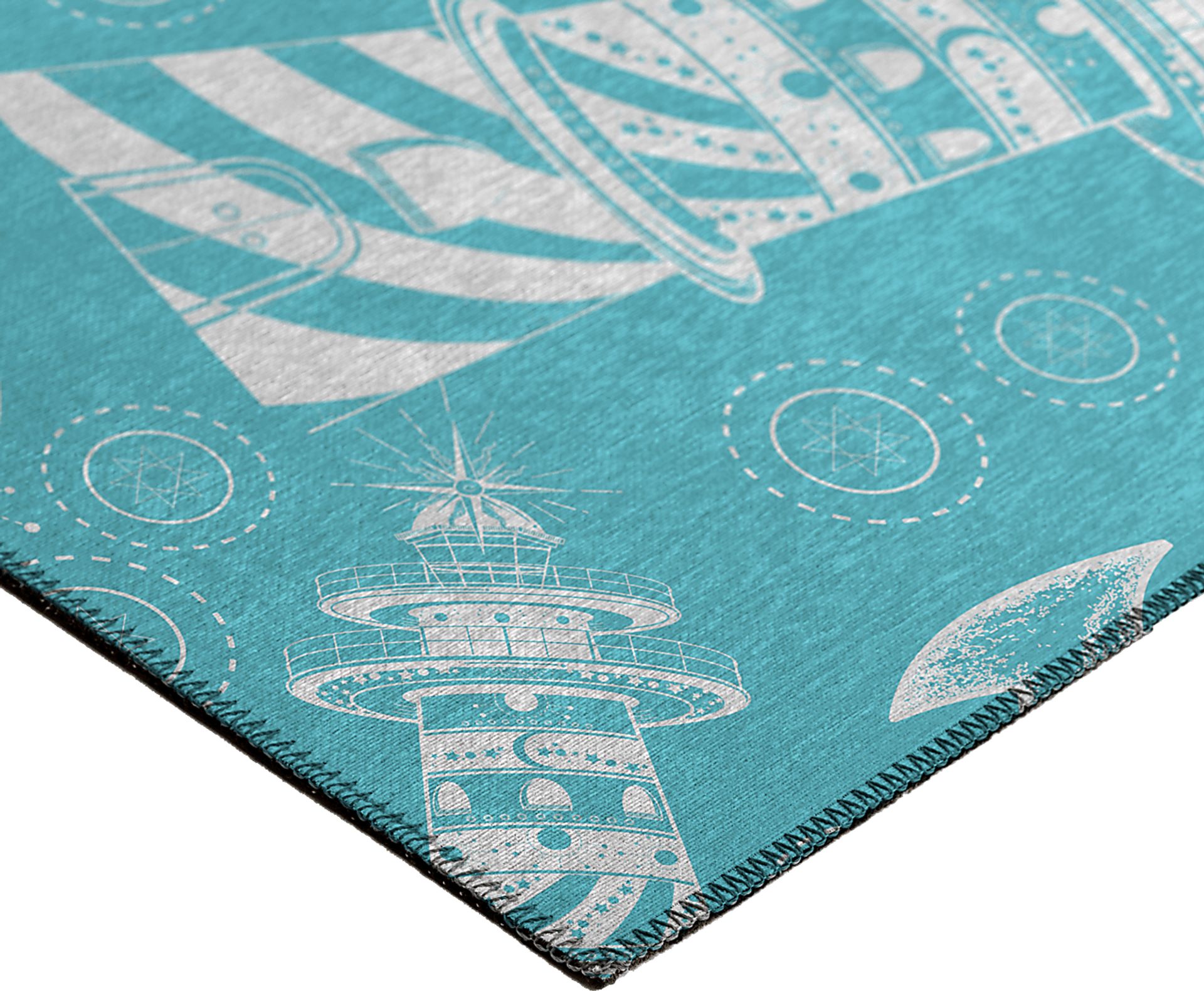 Sotterley Ocean Blue 3' x 5' Rug - Image 3