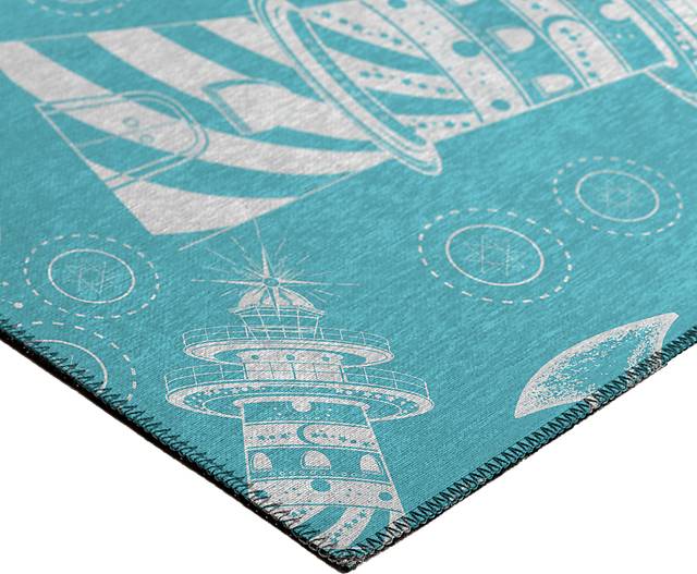 Sotterley Ocean Blue 8' x 10' Rug - Thumbnail - Image 3