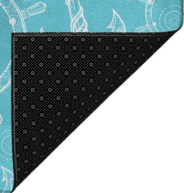 Sotterley Ocean Blue 8' x 10' Rug - Thumbnail - Image 4