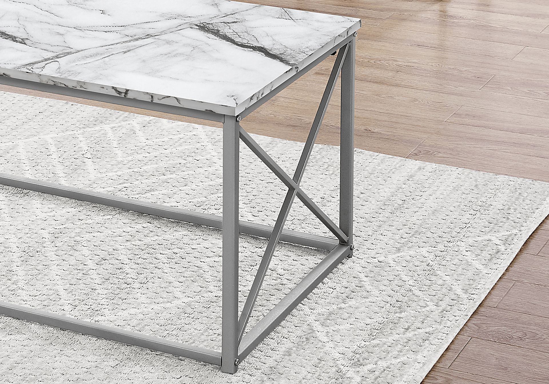 Screven I White Cocktail Table Set, Set of 3 - Image 2