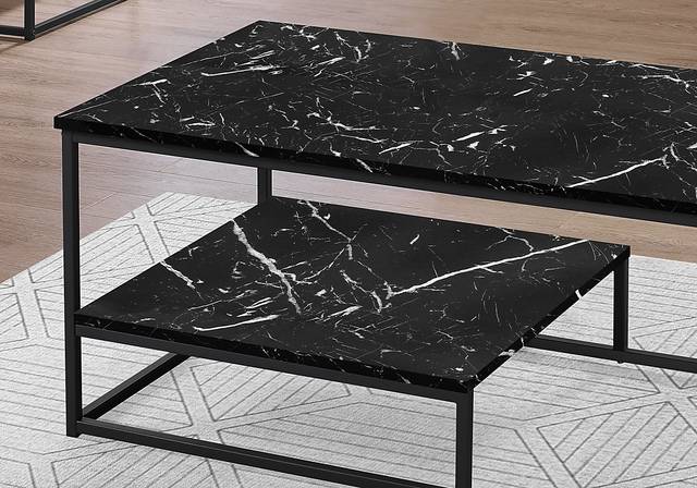 Screven II Black Cocktail Table Set, Set of 3 - Thumbnail - Image 2