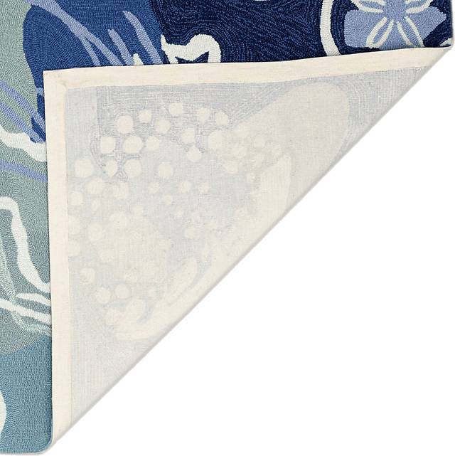 Sea Dance Blue 7'6 x 9'6 Indoor/Outdoor Rug - Thumbnail - Image 7