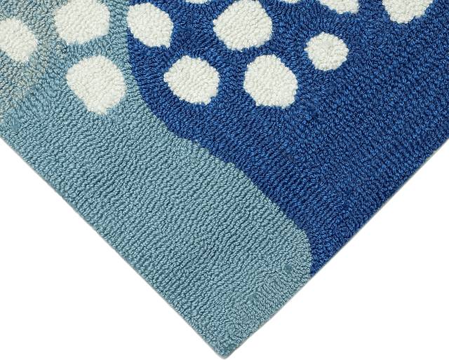 Sea Dance Blue 7'6 x 9'6 Indoor/Outdoor Rug - Thumbnail - Image 8