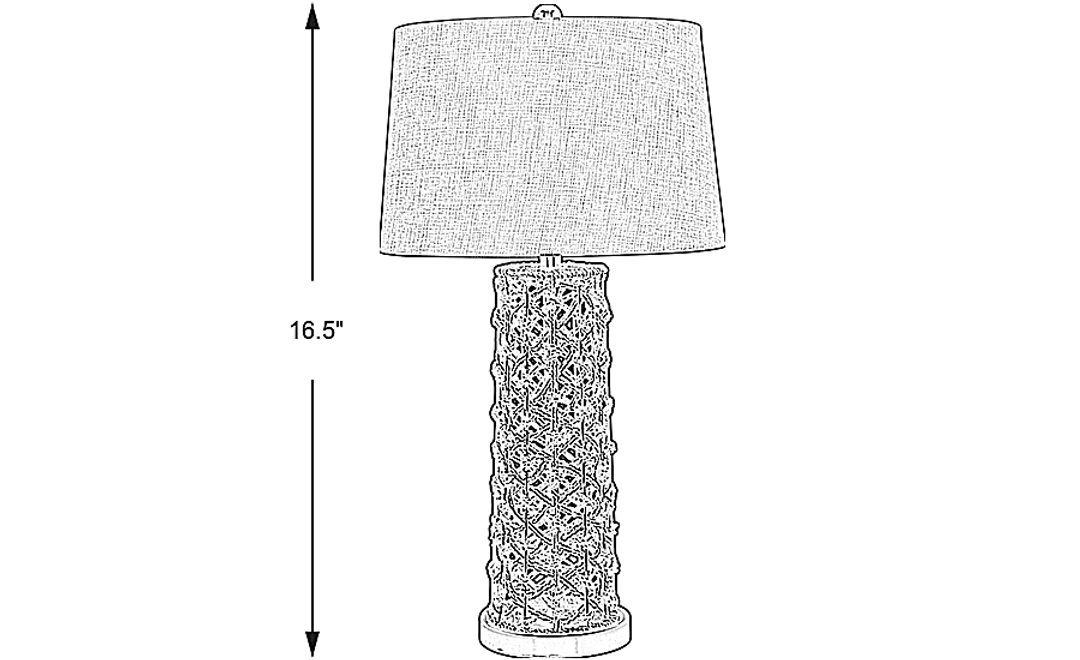Sea Town Brown Table Lamp