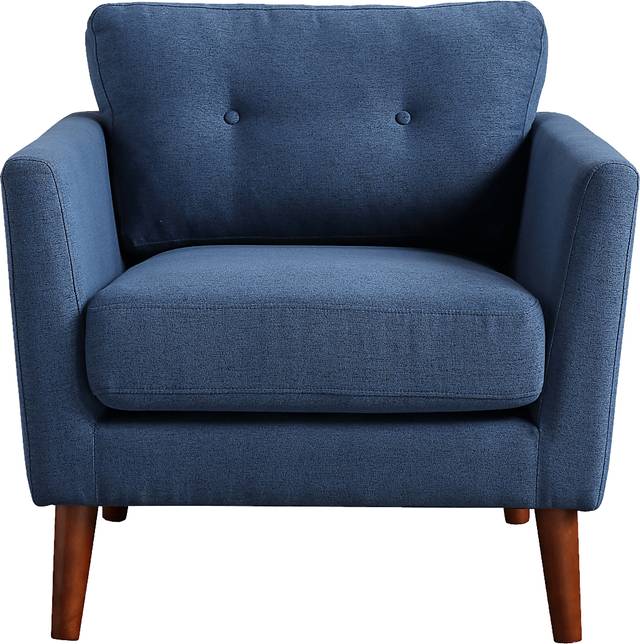 Seabolt Blue Accent Chair - Thumbnail - Image 3