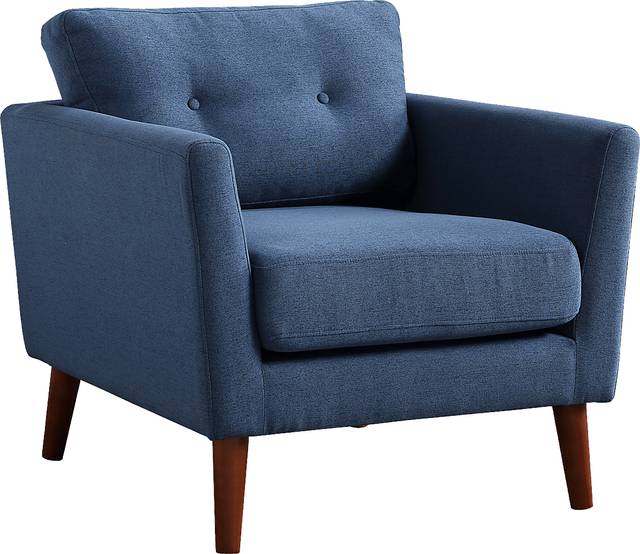 Seabolt Blue Accent Chair - Thumbnail - Image 1