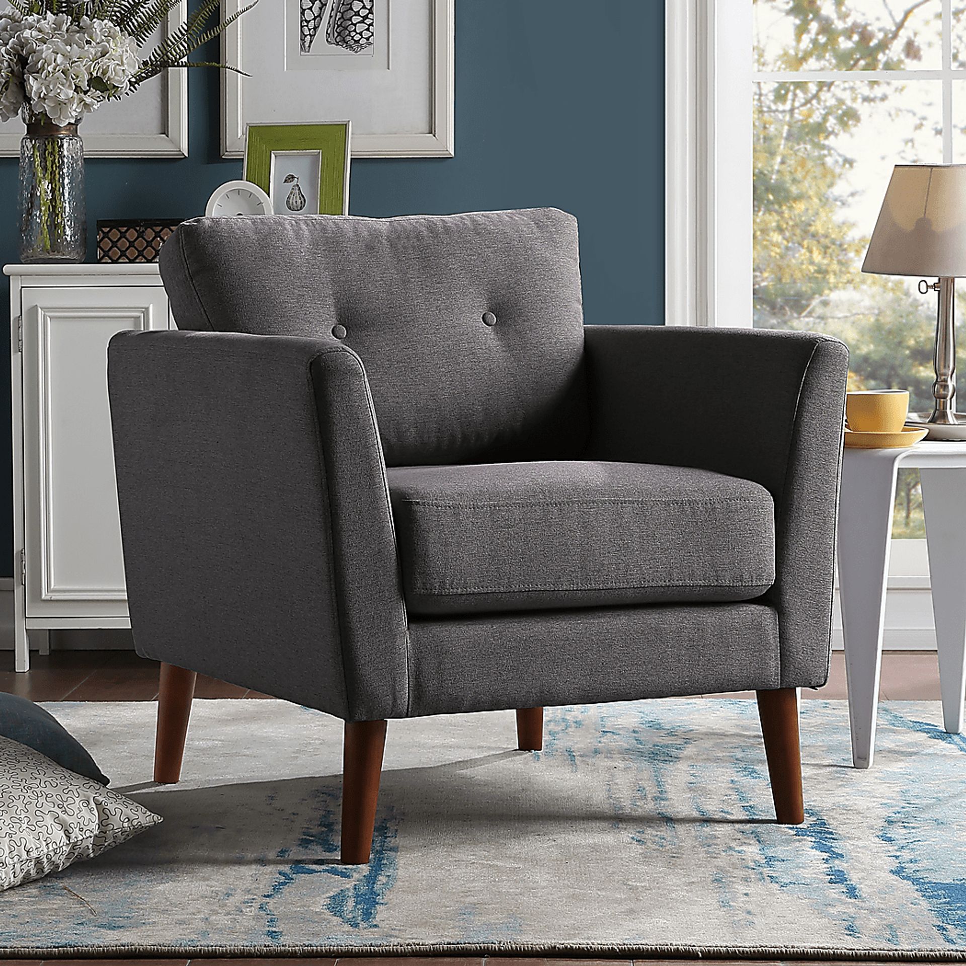 Seabolt Charcoal Accent Chair - Image 7