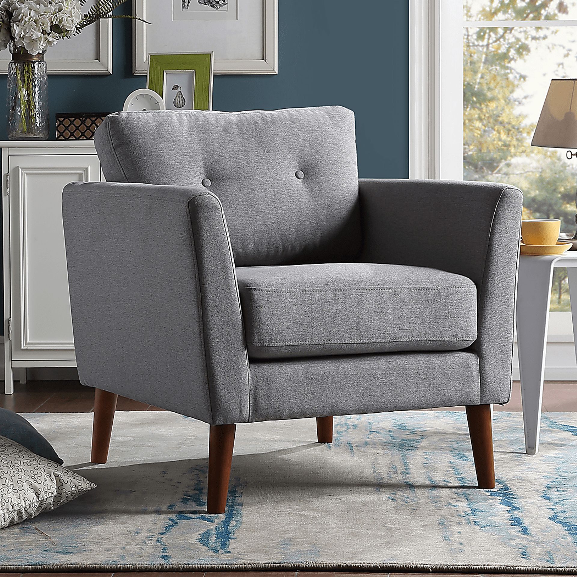 Seabolt Gray Accent Chair - Image 7