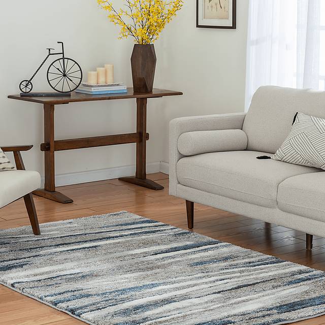 Seafront Blue 6'6 x 9'6 Rug - Thumbnail - Image 4
