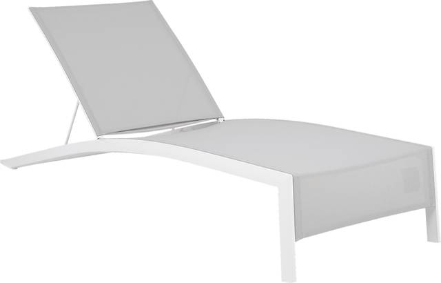 Seagate White Outdoor Chaise - Thumbnail - Image 1