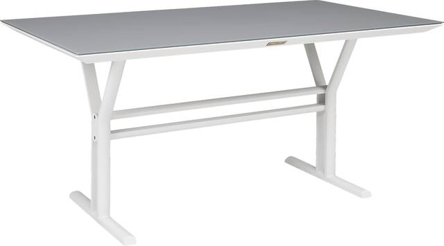 Seagate White 5 Pc Rectangle Outdoor Dining Set - Thumbnail - Image 2