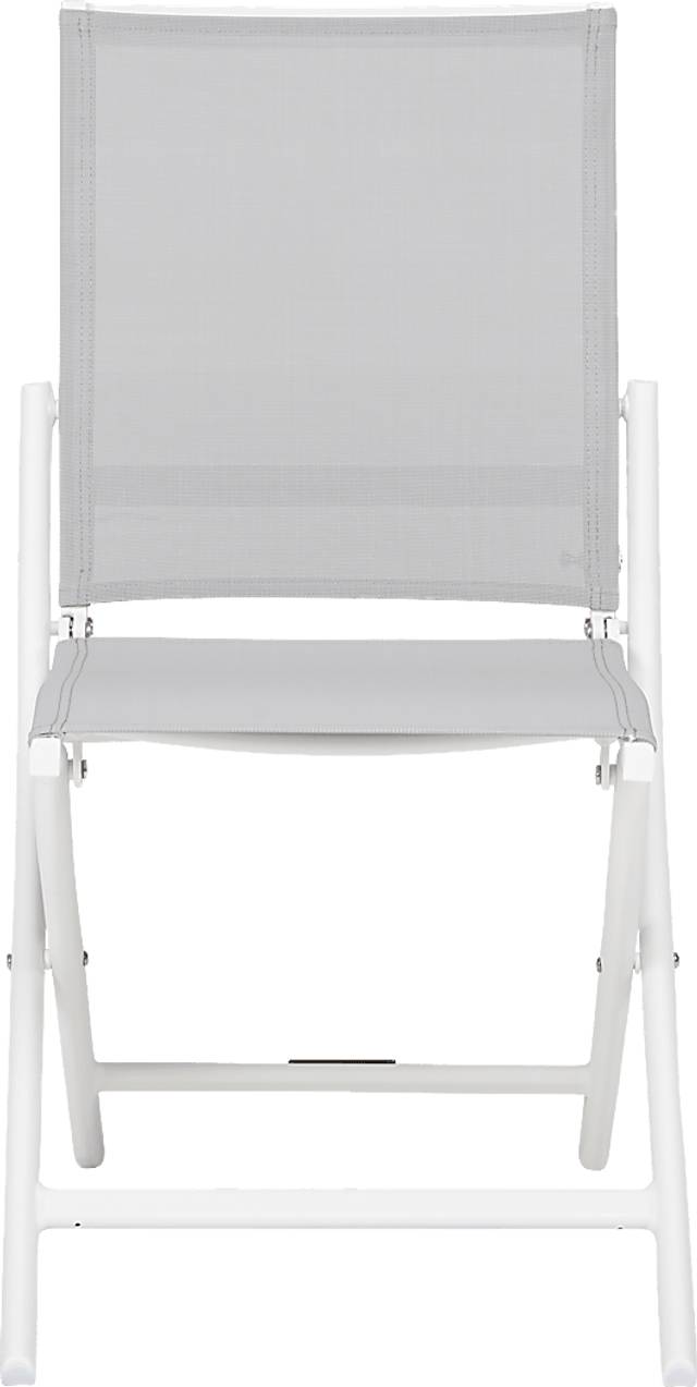 Seagate White Outdoor Side Chair - Thumbnail - Image 2