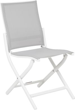 Seagate White Outdoor Side Chair