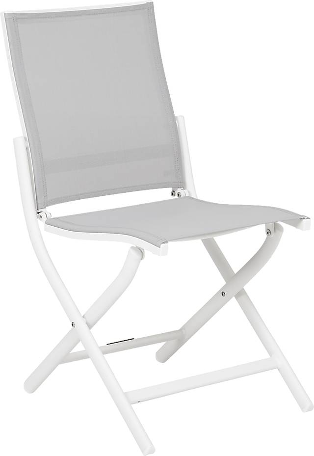 Seagate White Outdoor Side Chair - Thumbnail - Image 1