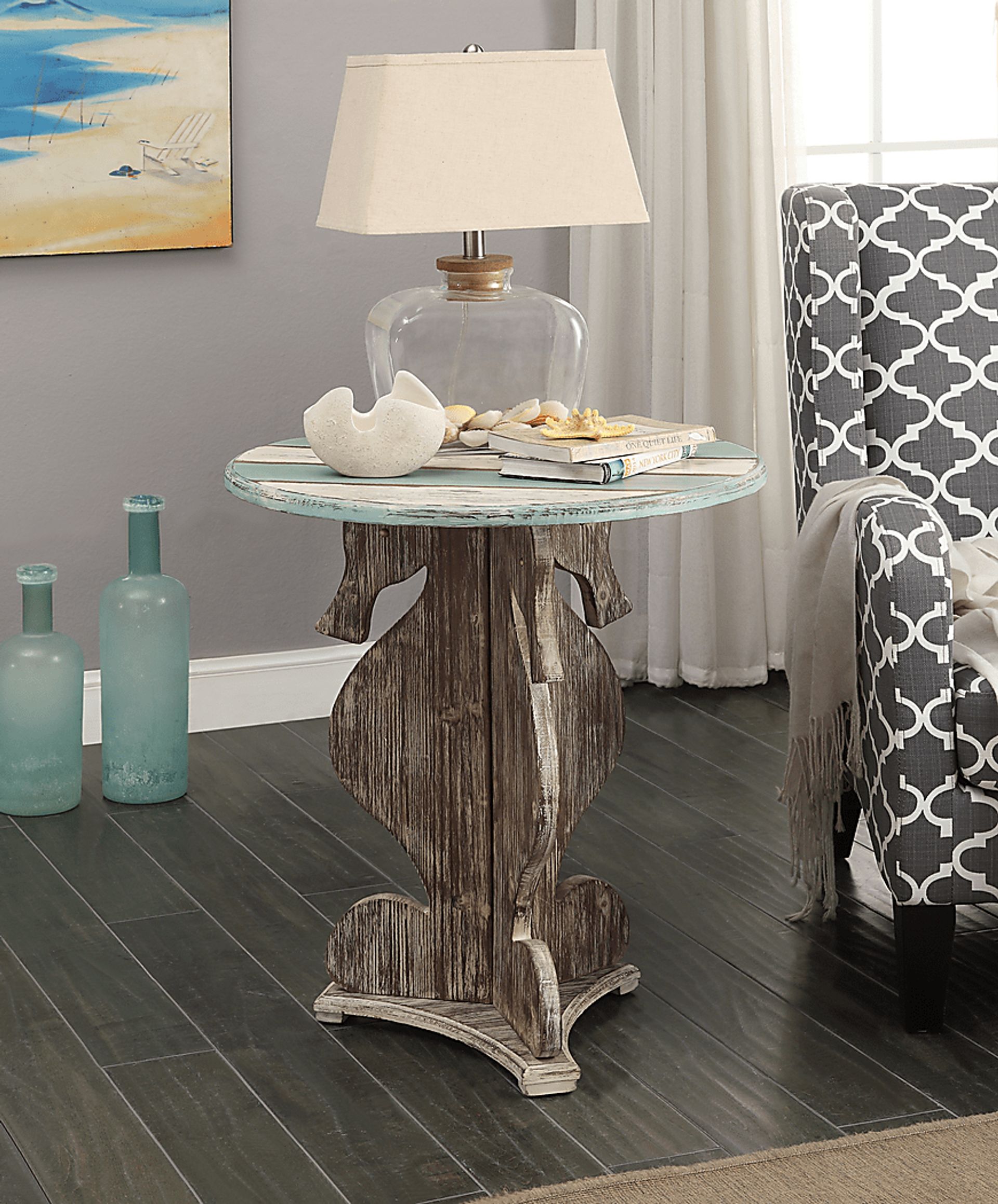 Seahorse Lane Gray Accent Table - Image 2