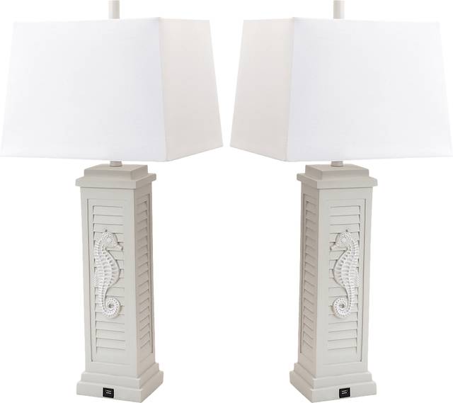 Sealane Gray Lamp, Set of 2 - Thumbnail - Image 1