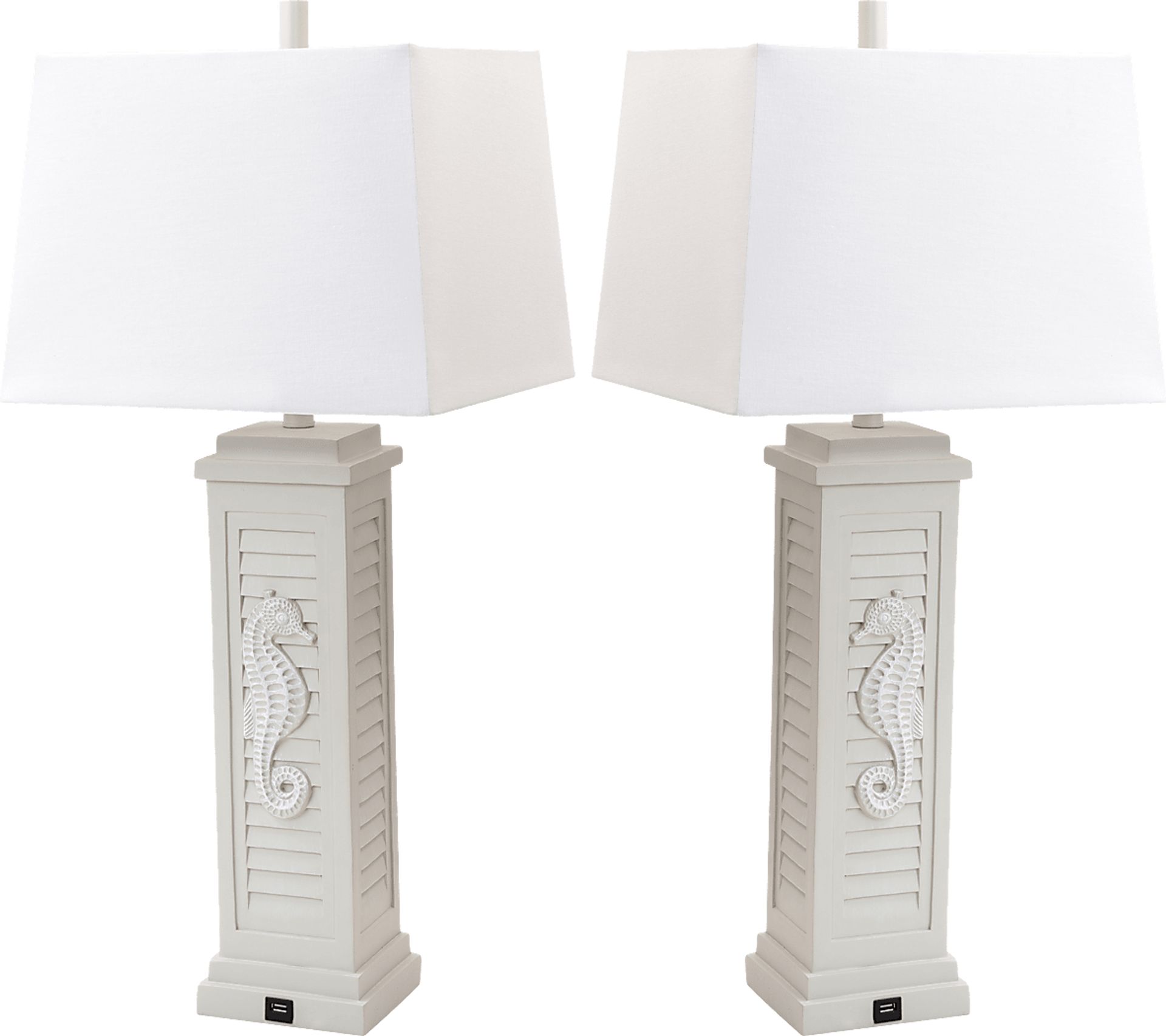Sealane Gray Lamp, Set of 2 - Image 1