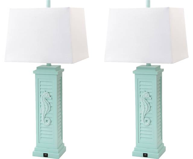 Sealane Blue Lamp, Set of 2 - Thumbnail - Image 1
