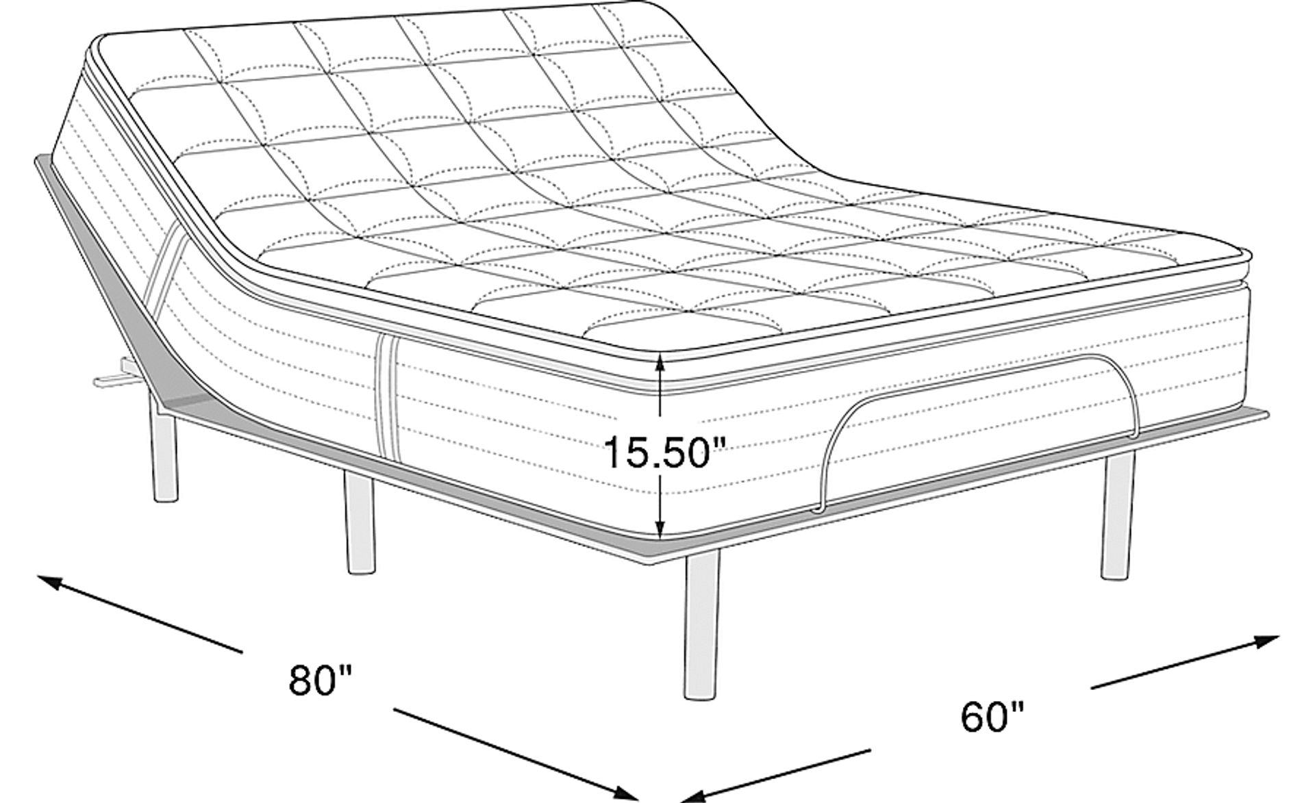 Dimension Image. Please refer to the Dimension Tab on this page for dimension details.