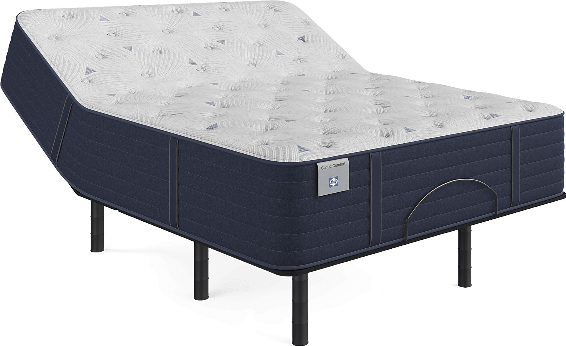 Sealy Correct Comfort Kerry Park Queen Mattress with Head Up Only Base - Image 1