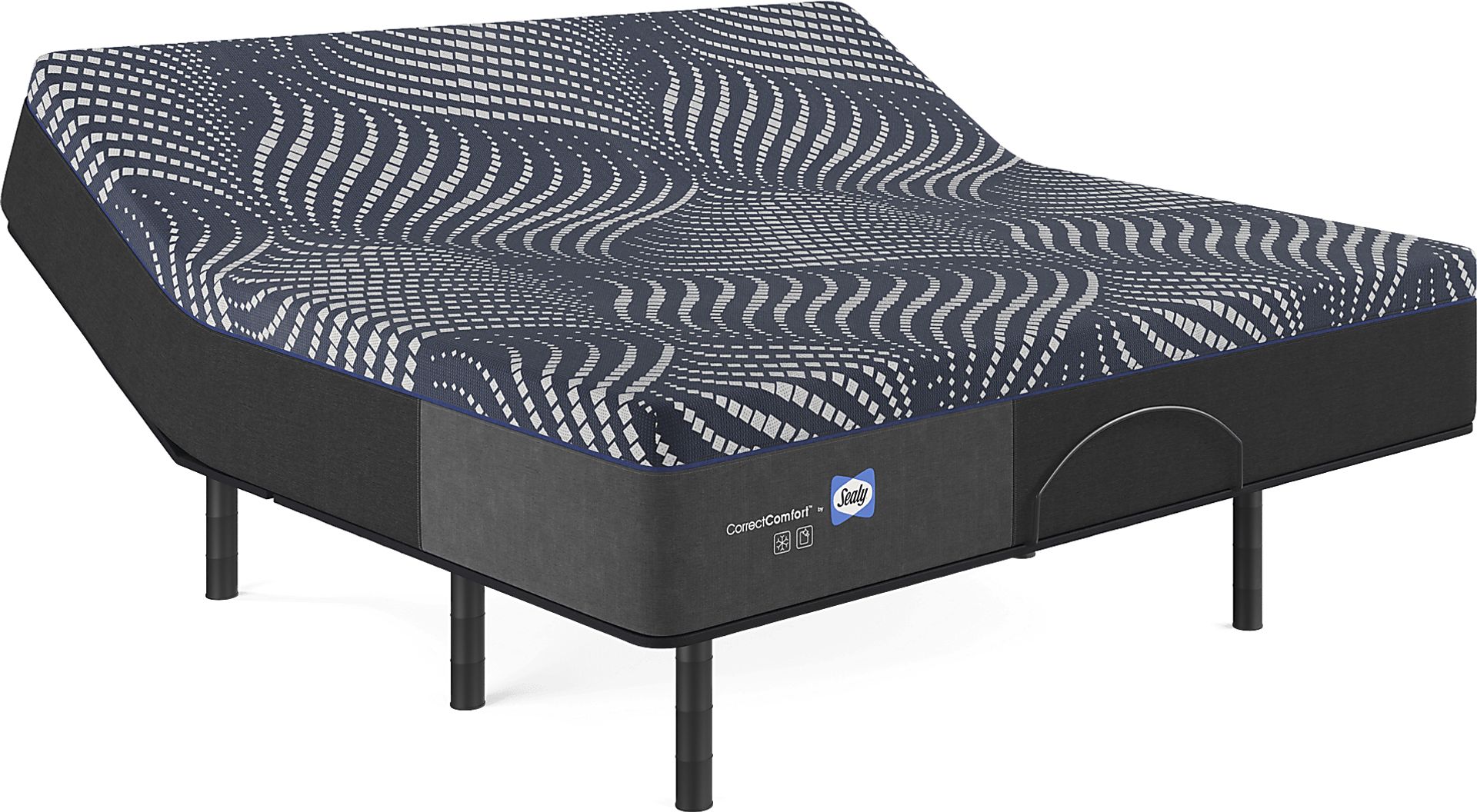 Sealy Correct Comfort Northgate King Mattress with Head Up Only Base - Image 1