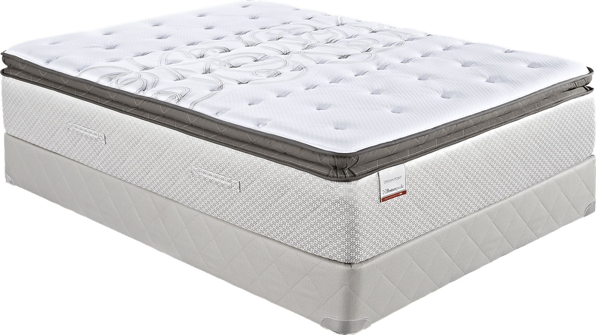Sealy Crown Point Low Profile King Mattress Set - Image 1