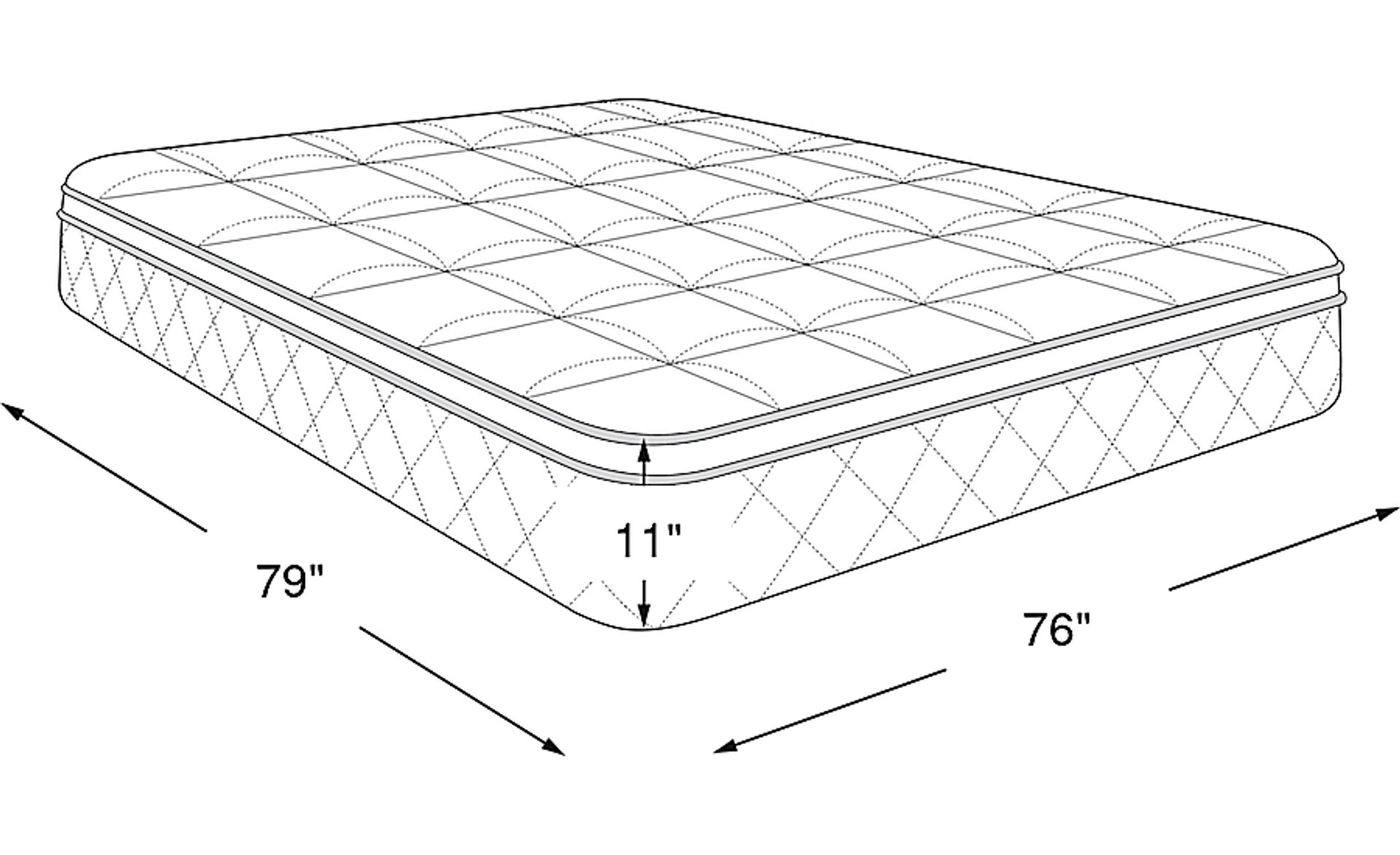Dimension Image. Please refer to the Dimension Tab on this page for dimension details.