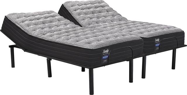 Sealy Performance Beech Street Split King Mattress with RTG Sleep 2000 Adjustable Base - Thumbnail - Image 1
