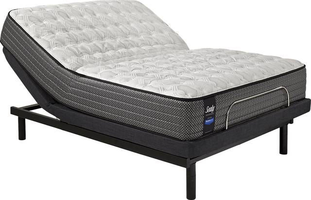 Sealy Performance Coral Oaks Queen Mattress with Sealy Ease Adjustable Lifestyle Base - Thumbnail - Image 1