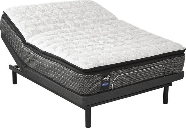Sealy Performance Crystal Sand King Mattress with Sealy Ease Adjustable Lifestyle Base - Thumbnail - Image 1