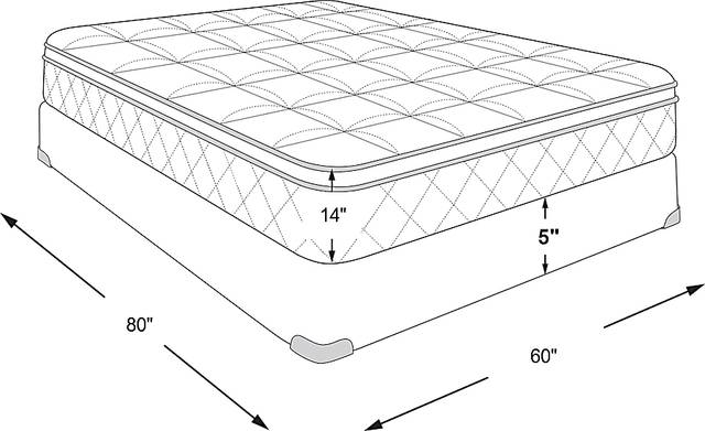 Dimension Image. Please refer to the Dimension Tab on this page for dimension details.